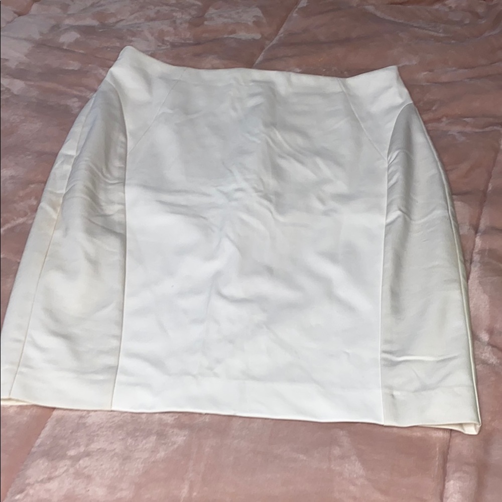 Express Cream Mini Pencil Skirt for Cocktail